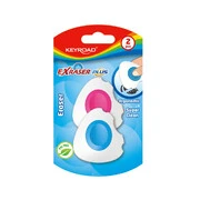  Radír, PVC mentes 2 db/bliszter Keyroad Exraser Plus vegyes színek akciós termékkép 1
