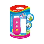  Radír, PVC mentes 2 db/bliszter Keyroad Smile Eraser vegyes színek akciós termékkép 1