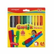  Rostirón, filctoll készlet összekapcsolható fejekkel 24 db/bliszter Keyroad Capfix vegyes színek akciós termékkép 1