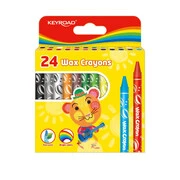  Zsírkréta készlet 8x90 mm 24 db/bliszter Keyroad Wax Crayon vegyes színek akciós termékkép 1