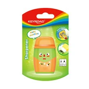  Hegyező, 2 lyukú, radírral, 1 db/bliszter, Keyroad 2in1, vegyes színek akciós termékkép 1