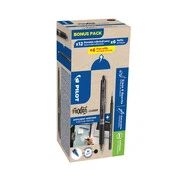  Rollertoll 0,5mm, törölhető Pilot Frixion Clicker GreenPack, 12 toll + 12betét, írásszín fekete akciós termékkép 1