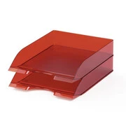  Irattálca Durable Basic, áttetsző piros akciós termékkép 1