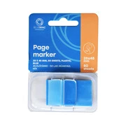 Jelölőcímke 25x45mm, 50lap, műanyag Bluering® világoskék akciós termékkép 1