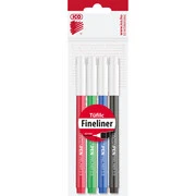Rostirón, tűfilc vízbázisú, 0,5mm, kerek test, Tinten Pen Ico, 4 klf.szín akciós termékkép 1