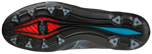 Mizuno AlphaJapan Black/Ignition Red focicipő termék 2. képe