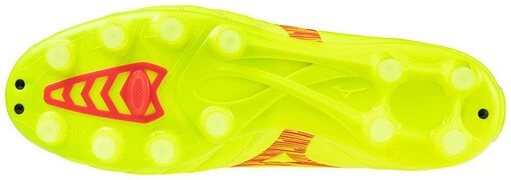 Mizuno Morelia Neo IV Pro MD Safety Yellow/Fiery Coral 2/Safety Yellow focicipő termék 2. képe