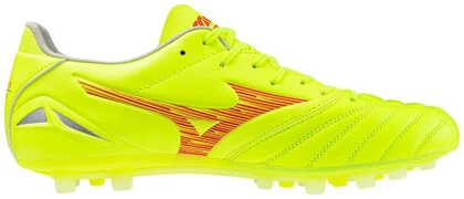 Mizuno Morelia Neo IV Pro AG Safety Yellow/Fiery Coral 2/Safety Yellow focicipő termék 2. képe