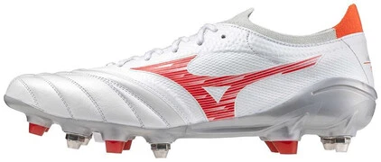 Mizuno Morelia Neo IV Elite Mix White/Radiant Red/ Hot Coral focicipő akciós termékkép 1