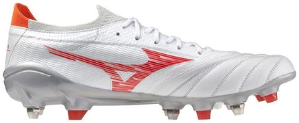 Mizuno Morelia Neo IV Elite Mix White/Radiant Red/ Hot Coral focicipő termék 2. képe