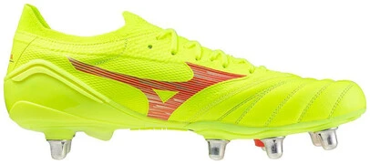 Mizuno Morelia Neo IV Elite SI Safety Yellow/Fiery Coral 2/Safety Yellow focicipő termék 2. képe