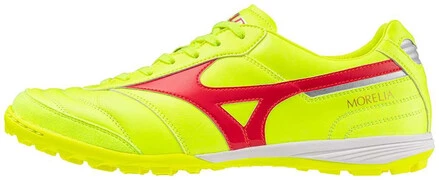 Mizuno Morelia Sala Elite TF Safety Yellow/Fiery Coral 2/Galaxy Silver focicipő akciós termékkép 1