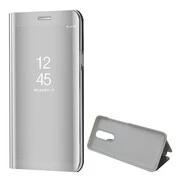 Xiaomi Redmi K30 / K30 5G / Poco X2, Oldalra nyíló tok, hívás mutatóval, Smart View Cover, ezüst (utángyártott) akciós termékkép 1