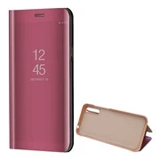 Huawei Y8p, Oldalra nyíló tok, hívás mutatóval, Smart View Cover, vörösarany (utángyártott) akciós termékkép 1