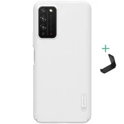 Huawei Honor X10 5G, Műanyag hátlap védőtok, stand, Nillkin Super Frosted, fehér akciós termékkép 1