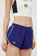 Under Armour rövidnadrág futáshoz Fly-By 2.0 sötétkék, sima, közepes derékmagasságú akciós termékkép 1