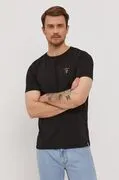 Aeronautica Militare t-shirt fekete, férfi, sima akciós termékkép 1