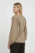 By Malene Birger blúz pamutból Maias bézs, női, sima termék 2. képe