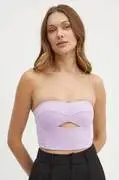 Patrizia Pepe top lila, sima, 2C1545 A049 akciós termékkép 1