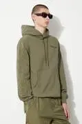Maharishi pamut melegítőfelső Dragon Bamboo Hooded Sweat zöld, férfi, nyomott mintás, kapucnis, 5075.OLIVE akciós termékkép 1