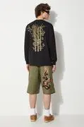 Maharishi pamut hosszúujjú Dragon Bamboo fekete, nyomott mintás, 5080.BLACK akciós termékkép 1