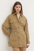 Weekend Max Mara vászonkeverék kabát bézs, átmeneti, oversize, 2415041082600 akciós termékkép 1