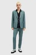 AllSaints gyapjú kabát MOAD BLAZER türkiz, MJ553Z akciós termékkép 1