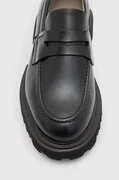AllSaints bőr mokaszin Lola Loafer fekete, női, platformos, WF774Z termék 2. képe