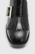 AllSaints bőr flip-flop Zia fekete, magassarkú, WF550Z termék 2. képe