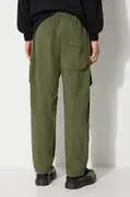 Maharishi nadrág Veg Dyed Cargo Track Pants Japanese férfi, zöld, egyenes, 5040.OLIVE termék 2. képe