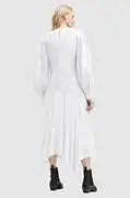 AllSaints pamut ruha AVIANA BRODERIE DRES fehér, maxi, harang alakú, WD579Z termék 2. képe