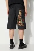 Maharishi rövidnadrág Original Dragon Loose Snoshorts fekete, férfi, 5070.BLACK termék 2. képe