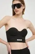 Patrizia Pepe top fekete, női, sima, 8C0676 A375 akciós termékkép 1
