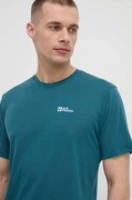 Jack Wolfskin sportos póló Vonnan zöld, sima akciós termékkép 1