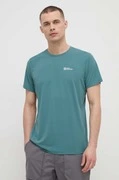 Jack Wolfskin sportos póló Prelight Trail zöld, sima akciós termékkép 1