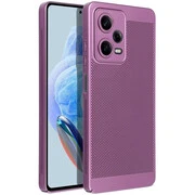 Samsung Galaxy A56 5G SM-A566B, Műanyag hátlap védőtok, légáteresztő, lyukacsos minta, Breezy, lila akciós termékkép 1