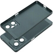 Samsung Galaxy S24 SM-S921, Műanyag hátlap védőtok, légáteresztő, lyukacsos minta, Breezy, sötétzöld termék 2. képe