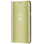 Xiaomi 14 Pro, Oldalra nyíló tok, hívás mutatóval, Smart View Cover, arany (utángyártott) akciós termékkép 1