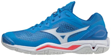 Mizuno Wave Stealth 5 FRENCH BLUE / WHITE / IGNITION RED kézilabda cipő akciós termékkép 1