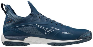 Mizuno Wave Mirage 4 Dark Denim / White / Scarlet Ibis kézilabda cipő termék 2. képe