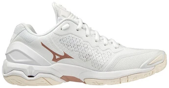 Mizuno Wave Stealth 5 White / Rose / Snow White kézilabda cipő termék 2. képe