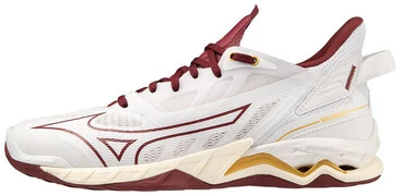 Mizuno Wave Mirage 5 Whte/Cabernet/MP Gold kézilabda cipő akciós termékkép 1