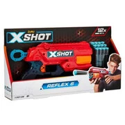 X-Shot Excel Reflex 6 lövetű szivacslövő fegyver, célpont dobozzal akciós termékkép 1