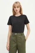 Silvian Heach t-shirt CHEKER női, fekete, GPA24057TS akciós termékkép 1