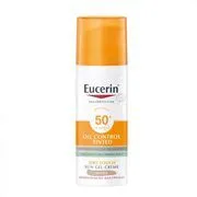 EUCERIN Sun Oil Control színezett napozó krém-gél arcra SPF50+ medium (50ml) akciós termékkép 1