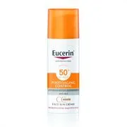 EUCERIN Sun Photoaging Control színezett napozó krém arcra FF50+ medium (50ml) akciós termékkép 1