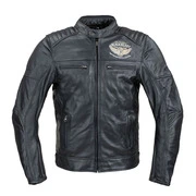 Motoros bőrkabát W-TEC Black Heart Wings Leather Jacket  S  fekete akciós termékkép 1