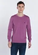 DENIM CULTURE Pulóver 'NARCISO'  orchidea / fekete termék 2. képe