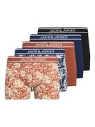 JACK & JONES Boxeralsók  sötétkék / mandarin / fekete / fehér akciós termékkép 1