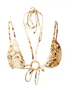 River Island Bikini felső  bézs / sötét barna / sárga / világos sárga akciós termékkép 1